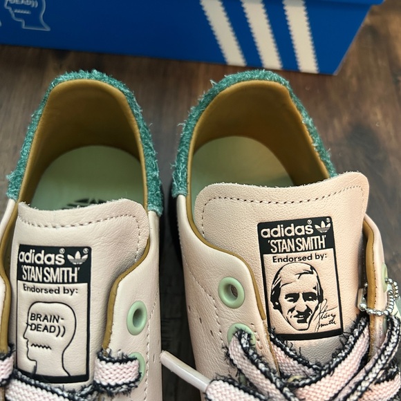 adidas Stan Smith x Brain Dead Vapor Pink Sneakers | New | Collab | Women’s 7.5 - Picture 6 of 11